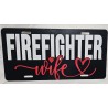 Firefighter Wife Car Tag