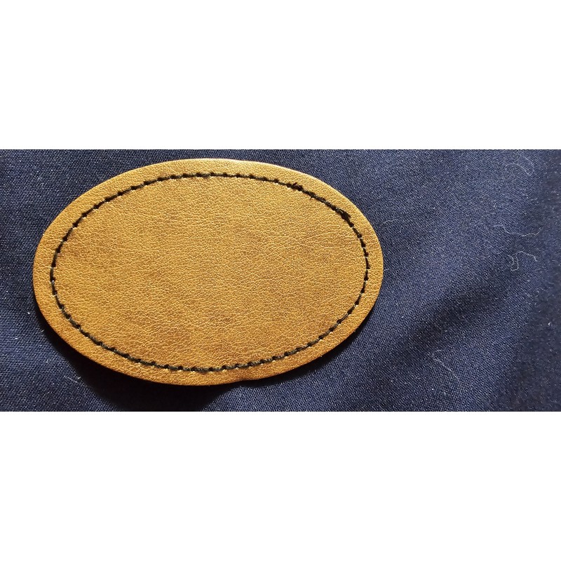 Leatherette Hat Patch Oval
